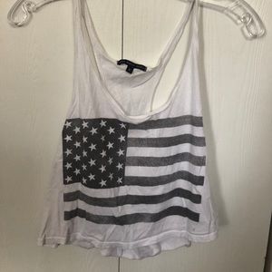 Truly Madly Deeply USA flag crop top size S